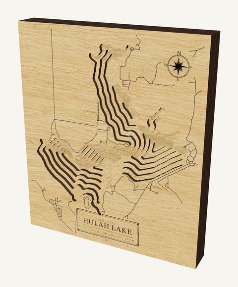Hulah Lake wood map