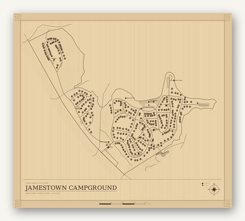 Jamestown Campground map