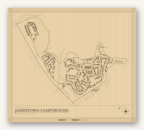 Jamestown Campground map