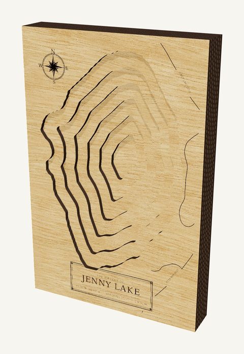 Jenny Lake wood map