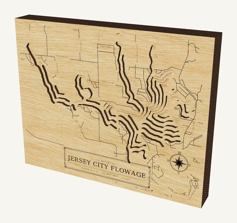 Jersey City Flowage wood map