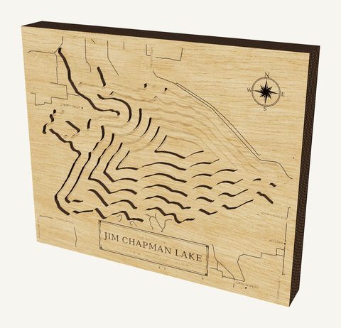 Jim Chapman Lake wood map
