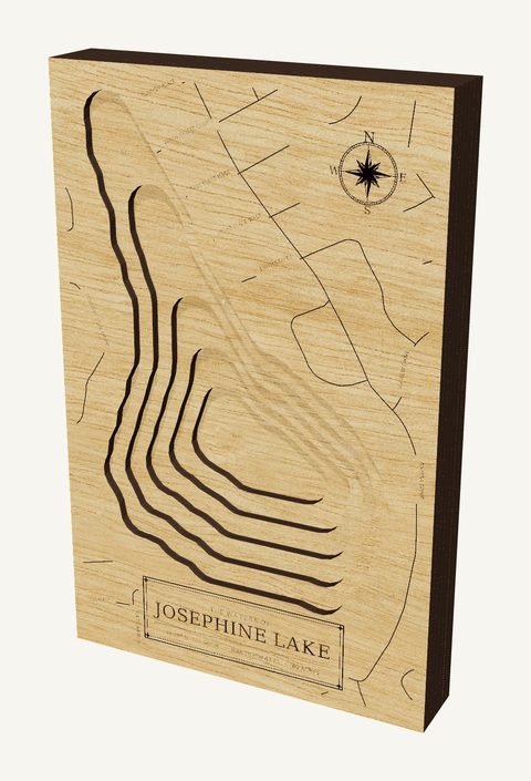Josephine Lake wood map