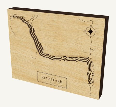 Kenai Lake wood map