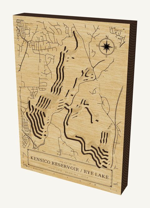 Kensico Reservoir / Rye Lake wood map