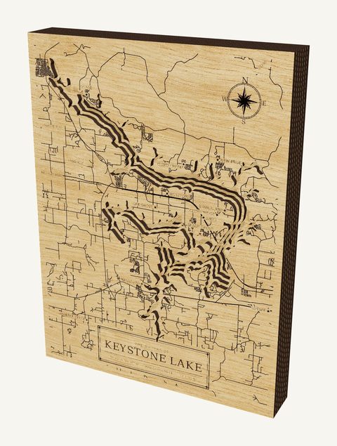 Keystone Lake wood map