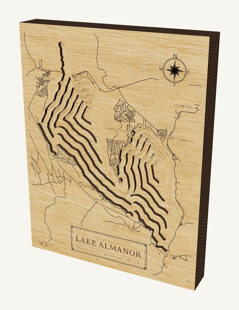 Lake Almanor wood map