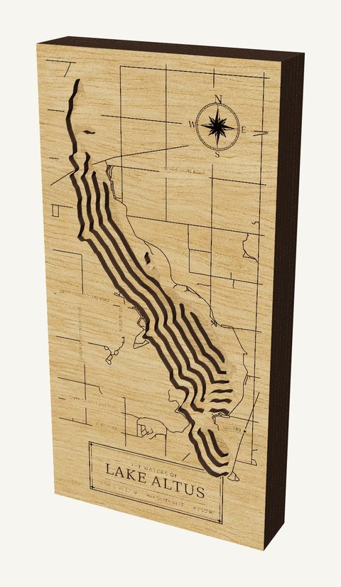 Lake Altus wood map