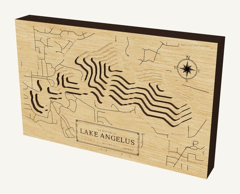 Lake Angelus wood map
