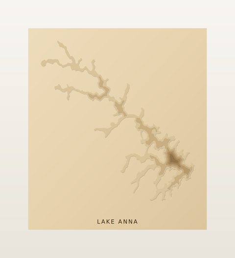 Lake Anna wood map