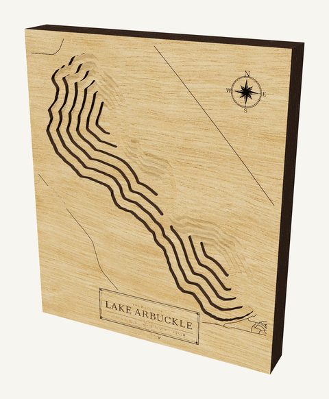 Lake Arbuckle wood map
