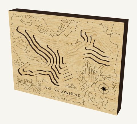 Lake Arrowhead wood map