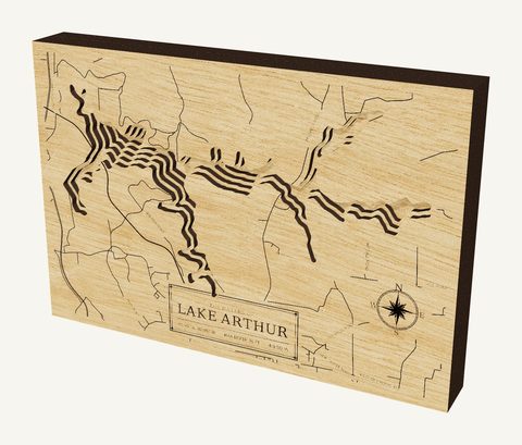 Lake Arthur wood map