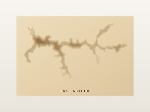 Lake Arthur wood map