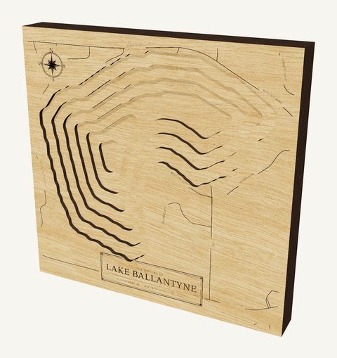 Lake Ballantyne wood map
