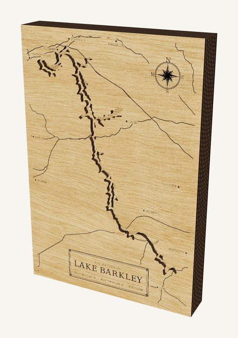 Lake Barkley wood map