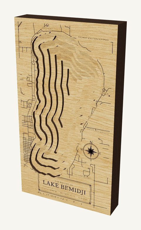 Lake Bemidji wood map