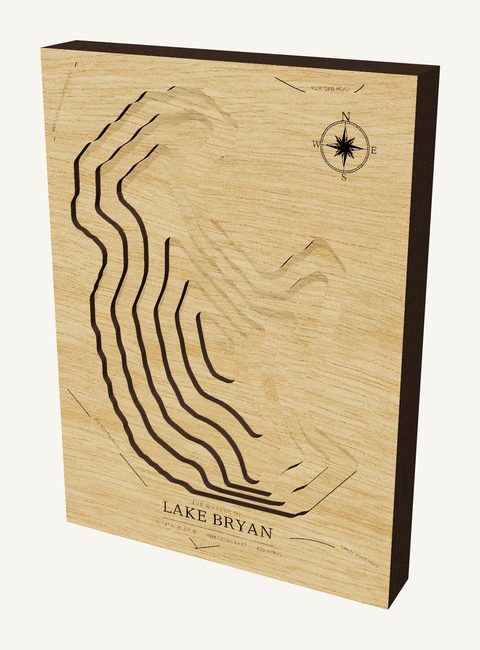 Lake Bryan wood map