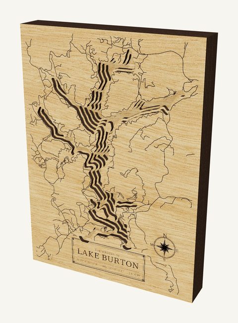 Lake Burton wood map