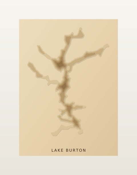 Lake Burton wood map