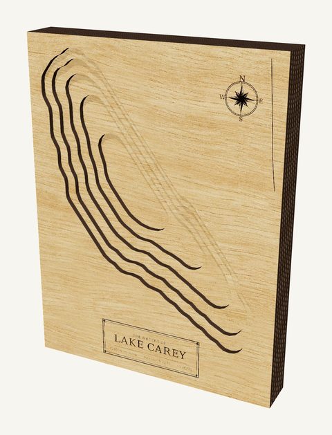 Lake Carey wood map
