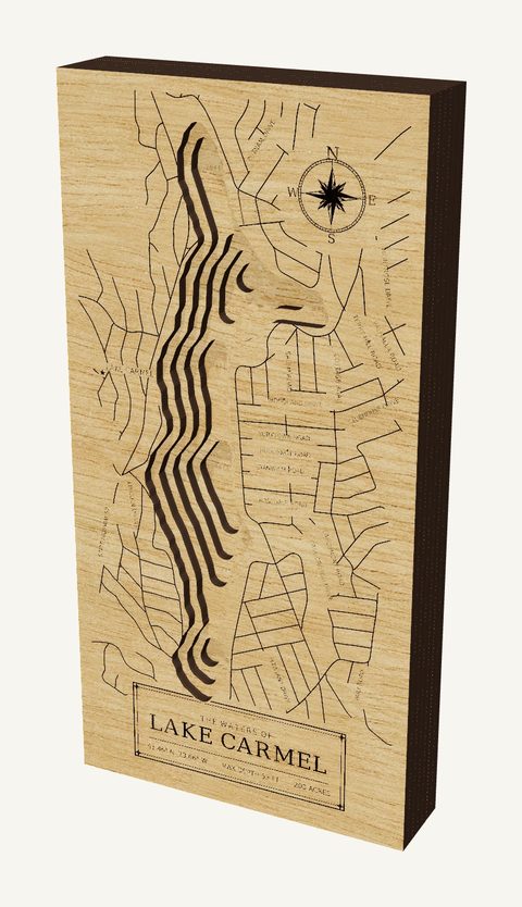 Lake Carmel wood map