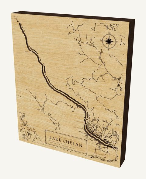 Lake Chelan wood map