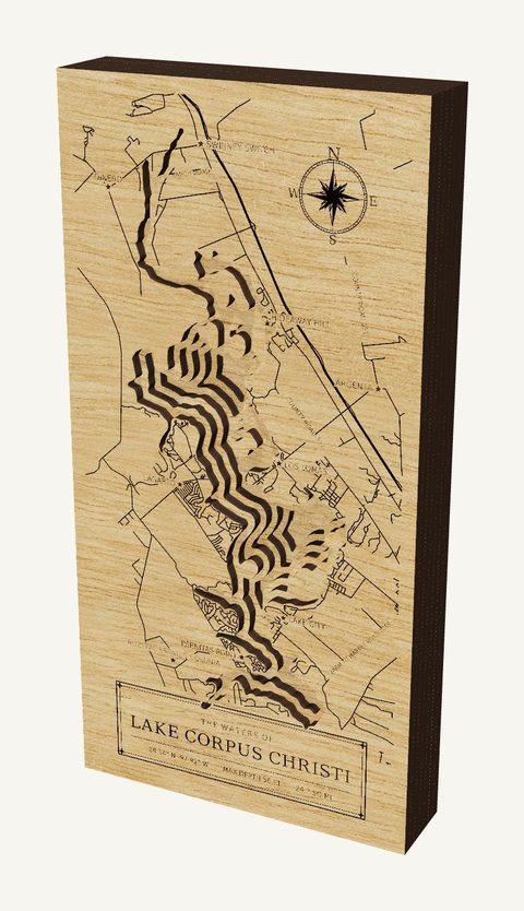 Lake Corpus Christi wood map