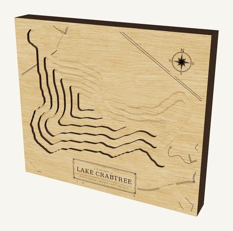 Lake Crabtree wood map