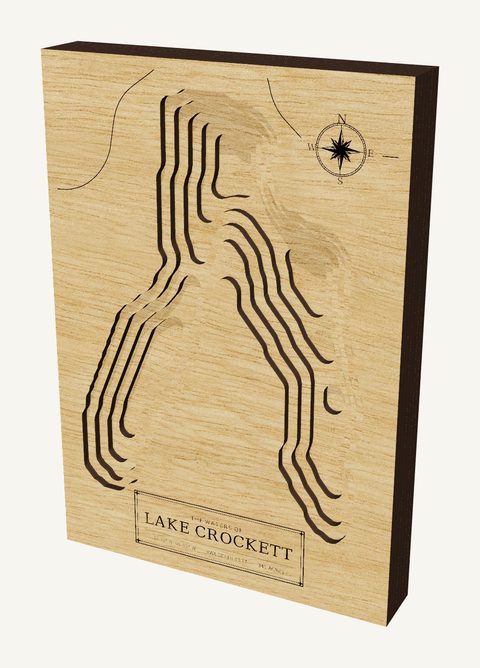 Lake Crockett wood map