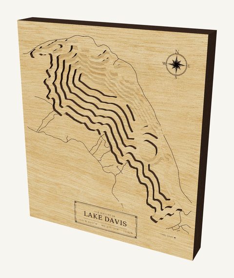 Lake Davis wood map