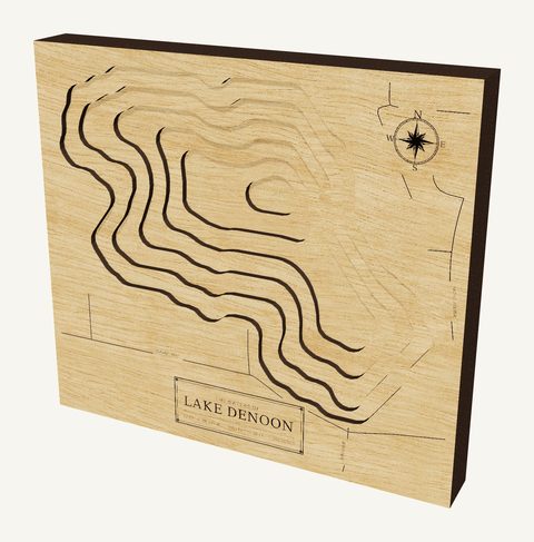 Lake Denoon wood map