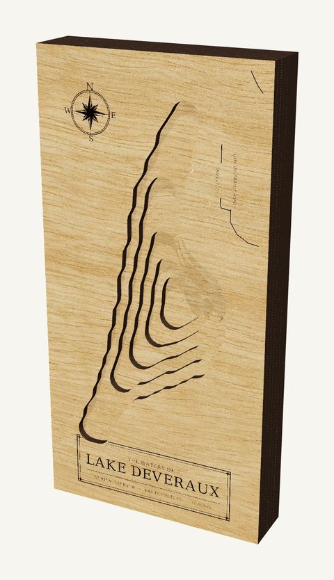 Lake Deveraux wood map