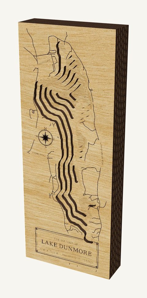 Lake Dunmore wood map