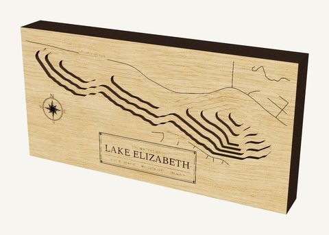 Lake Elizabeth wood map