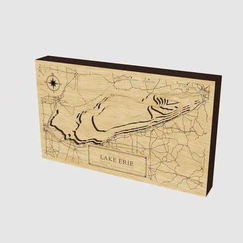 Lake Erie wood depth map