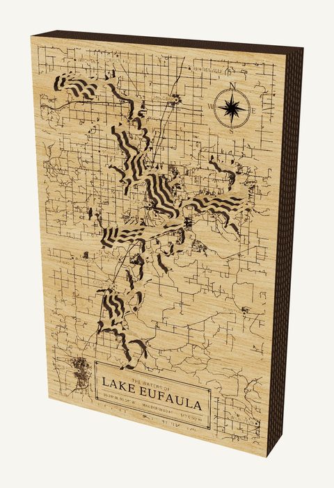 Lake Eufaula wood map