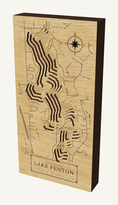 Lake Fenton wood map