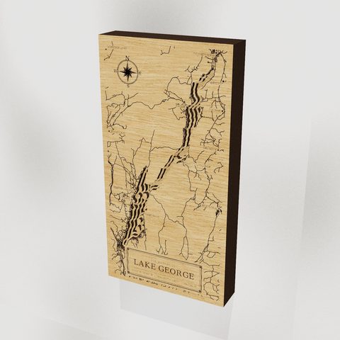Lake George wood depth map