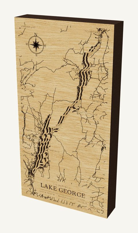 Lake George wood map