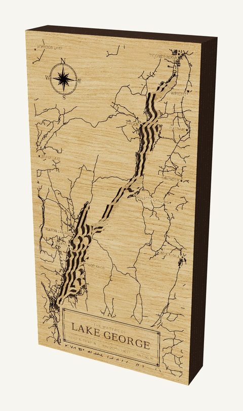 Lake George wood map