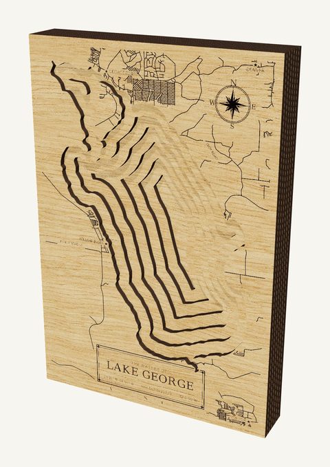 Lake George wood map