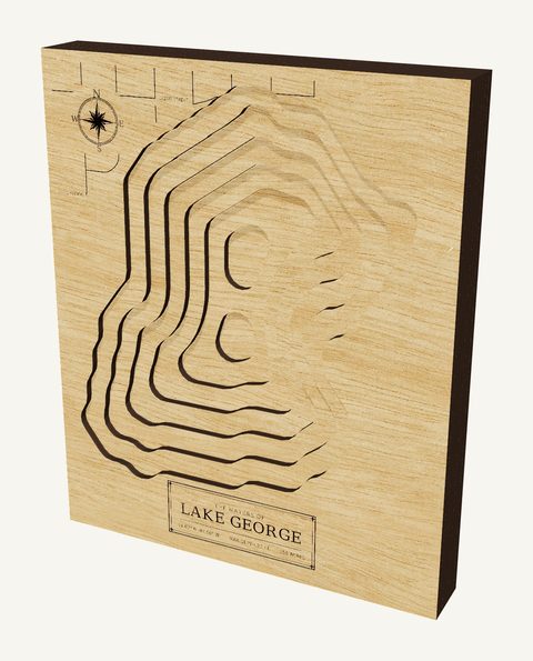 Lake George wood map