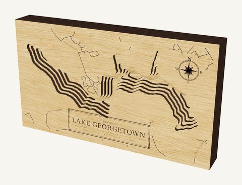 Lake Georgetown wood map