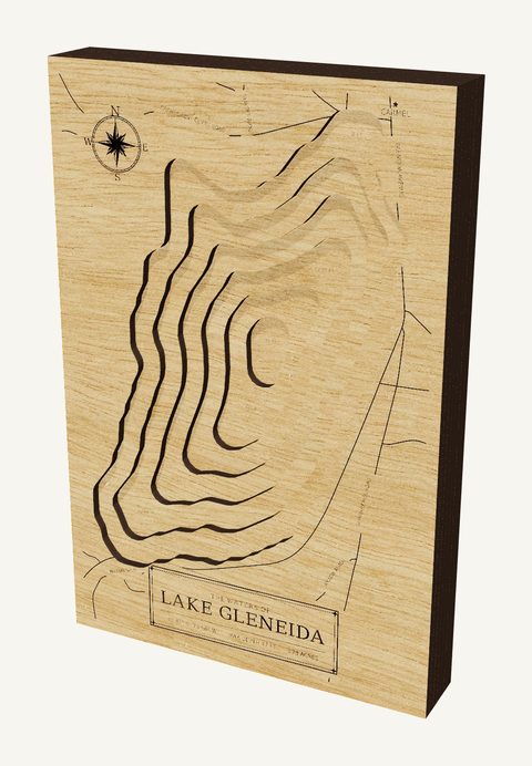 Lake Gleneida wood map