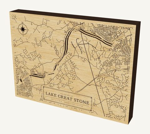 Lake Great Stone wood map