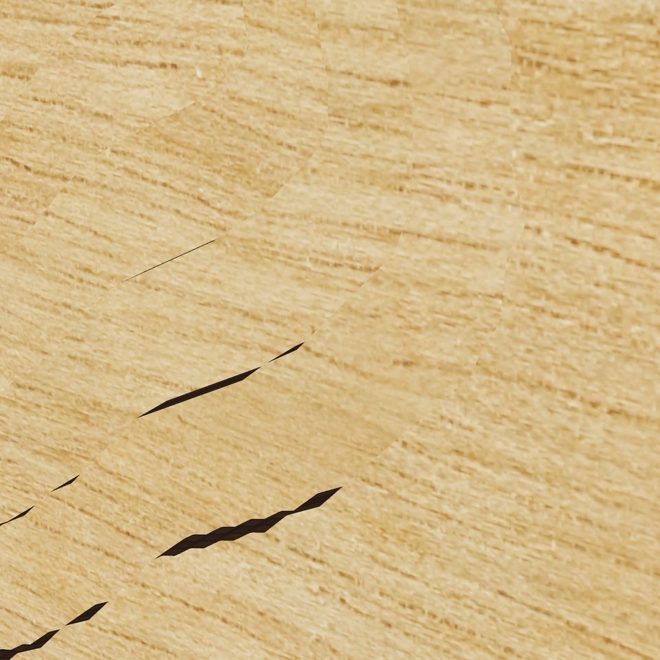Lake Hart 3D wood map, detail view