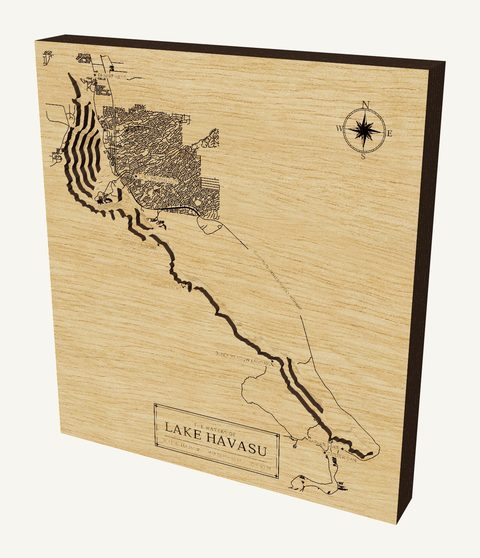 Lake Havasu wood map