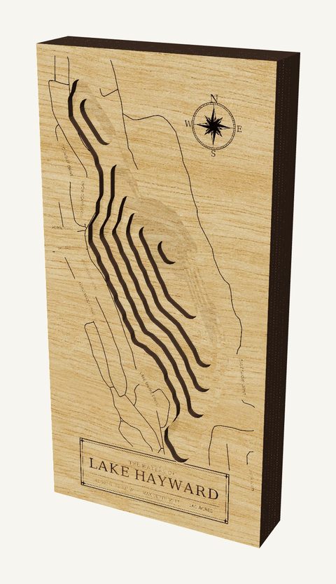 Lake Hayward wood map
