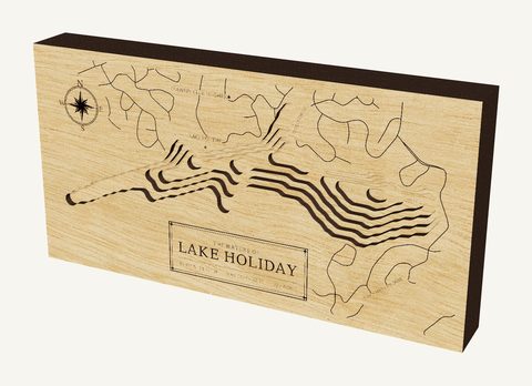 Lake Holiday wood map